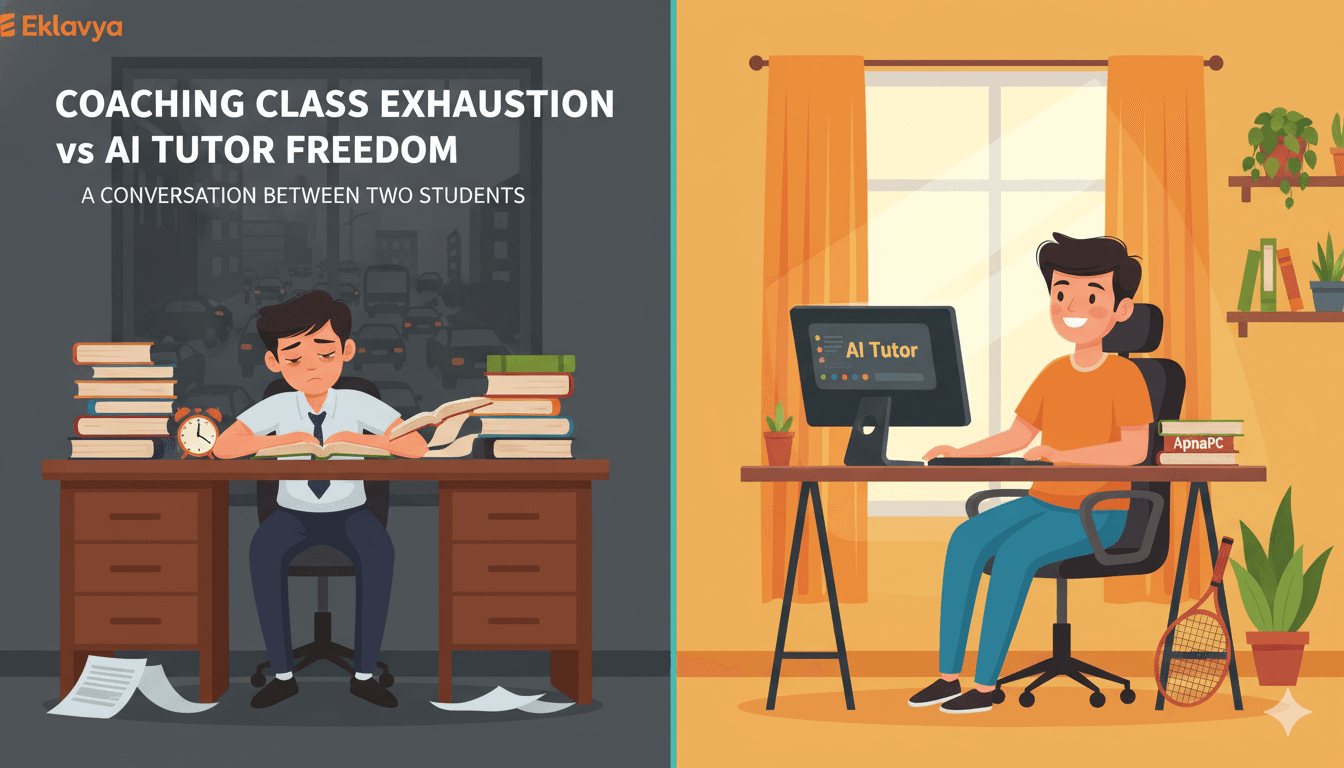 AI Tutor vs. Commercial Coaching Classes: A Conversation Between Two Students