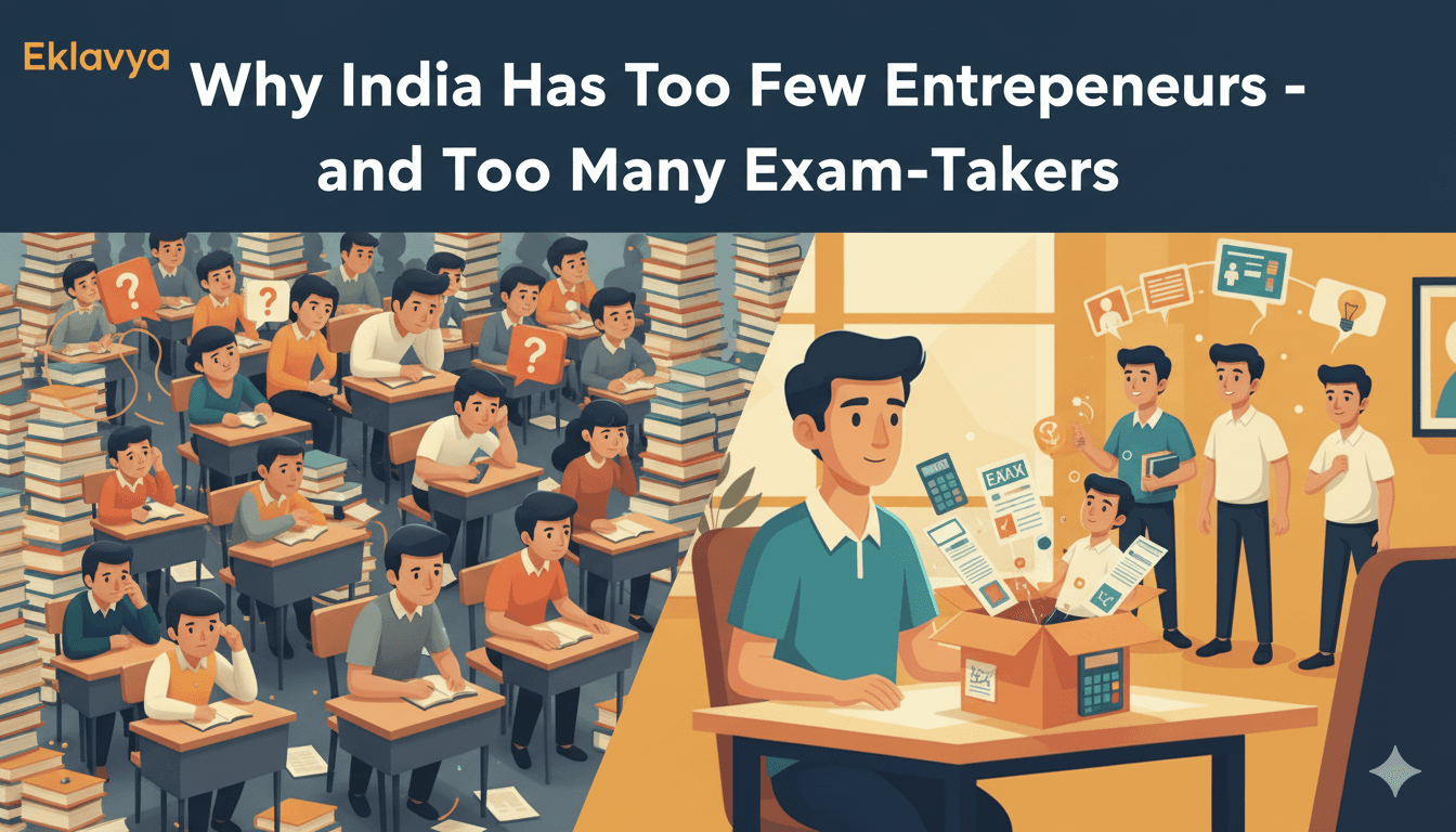 Why India Has Too Few Entrepreneurs - and Too Many Exam-Takers